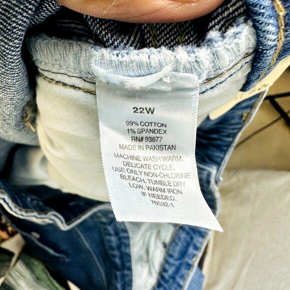 NEW ANA A New Approach Womans 22W Straight Jeans Blue Highest-Rise Vintage NWT - Picture 9 of 9